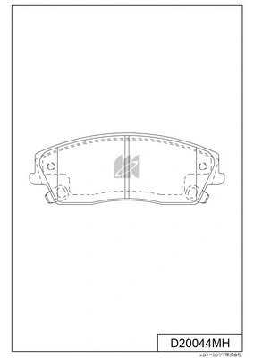 Brake Pad Set, disc brake (D20044MH)