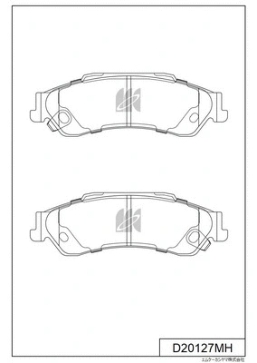 Brake Pad Set, disc brake (D20127MH)