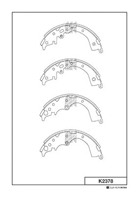 Brake Shoe Set (K2378)