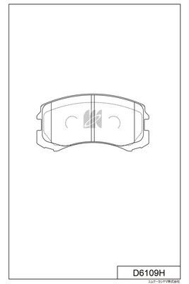 Brake Pad Set, disc brake (D6109H)