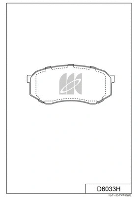 Brake Pad Set, disc brake (D6033H)