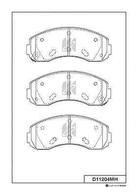 Brake Pad Set, disc brake (D11204MH)