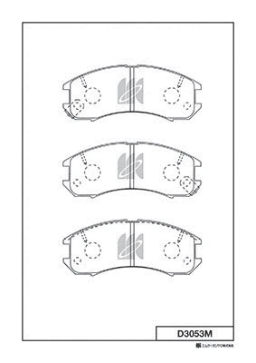 Brake Pad Set, disc brake (D3053M)