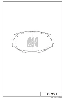 Brake Pad Set, disc brake (D3093H)
