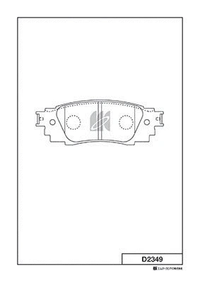 Brake Pad Set, disc brake (D2349)