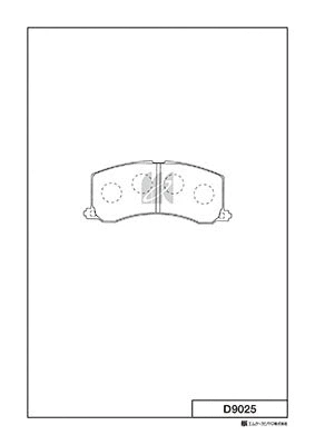Brake Pad Set, disc brake (D9025)