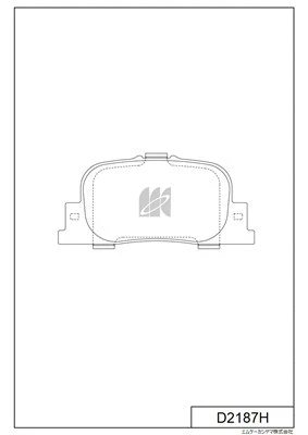 Brake Pad Set, disc brake (D2187H)