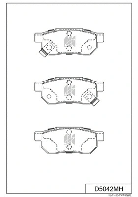 Brake Pad Set, disc brake (D5042MH)