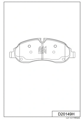 Brake Pad Set, disc brake (D20149H)