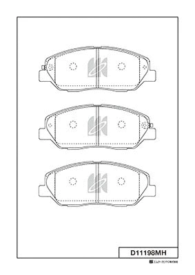 Brake Pad Set, disc brake (D11198MH)