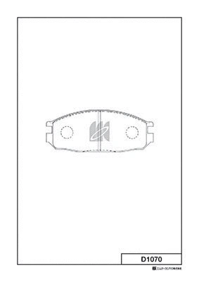 Brake Pad Set, disc brake (D1070)