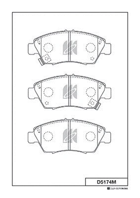 Brake Pad Set, disc brake (D5174M)