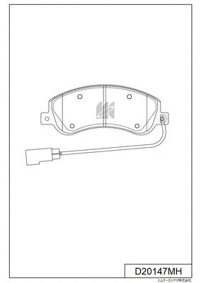 Brake Pad Set, disc brake (D20147MH)