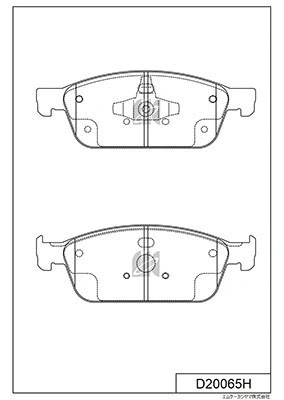 Brake Pad Set, disc brake (D20065H)