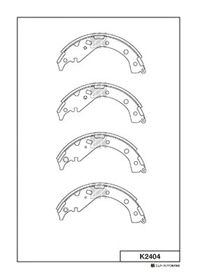 Brake Shoe Set (K2404)
