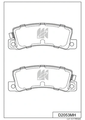 Brake Pad Set, disc brake (D2053MH)