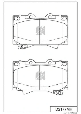 Brake Pad Set, disc brake (D2177MH)