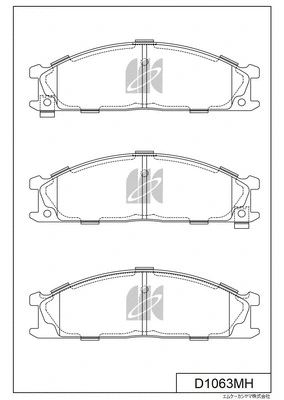 Brake Pad Set, disc brake (D1063MH)