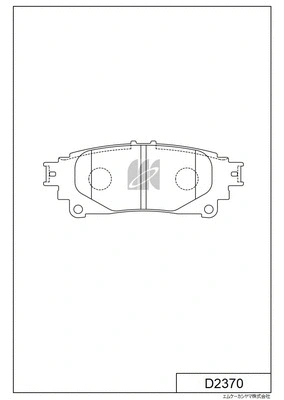 Brake Pad Set, disc brake (D2370)