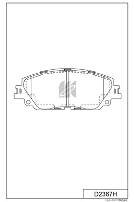 Brake Pad Set, disc brake (D2367H)