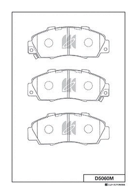 Brake Pad Set, disc brake (D5060M)