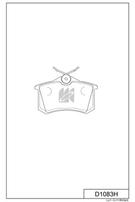 Brake Pad Set, disc brake (D1083H)