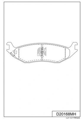 Brake Pad Set, disc brake (D20168MH)