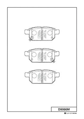 Brake Pad Set, disc brake (D9066M)