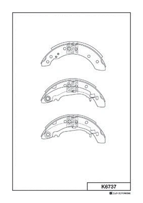 Brake Shoe Set (K6737)