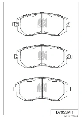 Brake Pad Set, disc brake (D7055MH)