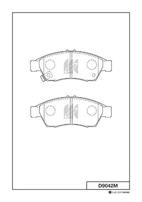 Brake Pad Set, disc brake (D9042M)