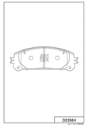 Brake Pad Set, disc brake (D2356H)