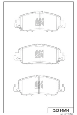 Brake Pad Set, disc brake (D5214MH)
