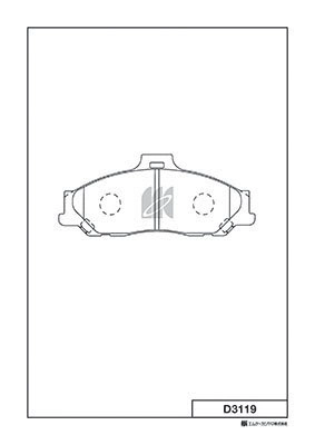 Brake Pad Set, disc brake (D3119)
