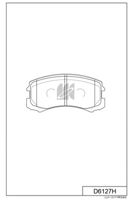 Brake Pad Set, disc brake (D6127H)