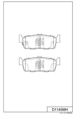 Brake Pad Set, disc brake (D1145MH)