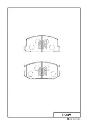 Brake Pad Set, disc brake (D2021)