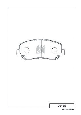 Brake Pad Set, disc brake (D3155)