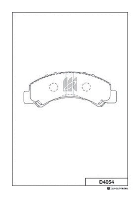 Brake Pad Set, disc brake (D4054)