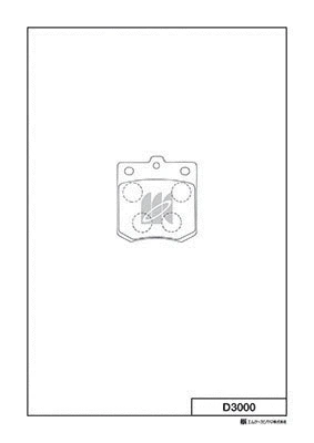 Brake Pad Set, disc brake (D3000)