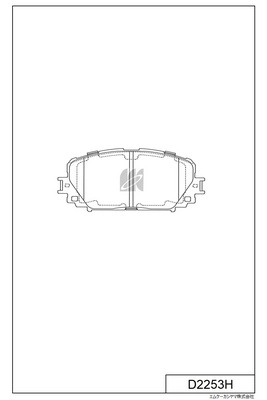 Brake Pad Set, disc brake (D2253H)