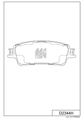 Brake Pad Set, disc brake (D2344H)