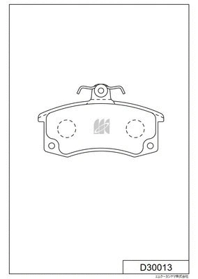 Brake Pad Set, disc brake (D30013)