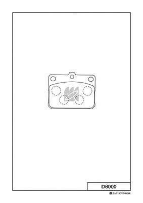 Brake Pad Set, disc brake (D6000)