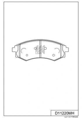 Brake Pad Set, disc brake (D11220MH)