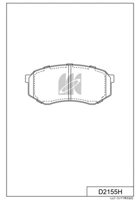 Brake Pad Set, disc brake (D2155H)