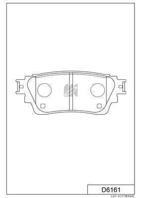 Brake Pad Set, disc brake (D6161)