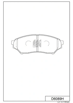 Brake Pad Set, disc brake (D6089H)