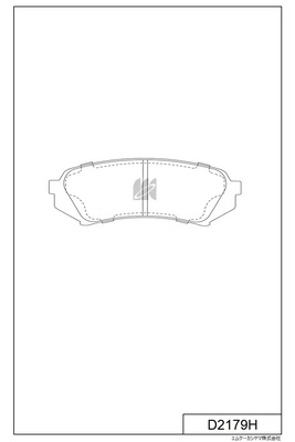 Brake Pad Set, disc brake (D2179H)