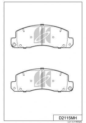 Brake Pad Set, disc brake (D2115MH)